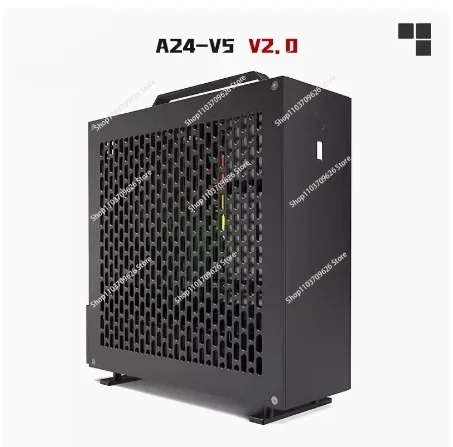 5L mini A24-V5 dual-slot single-display chassis double-sided chamfer 1u power supply empty box