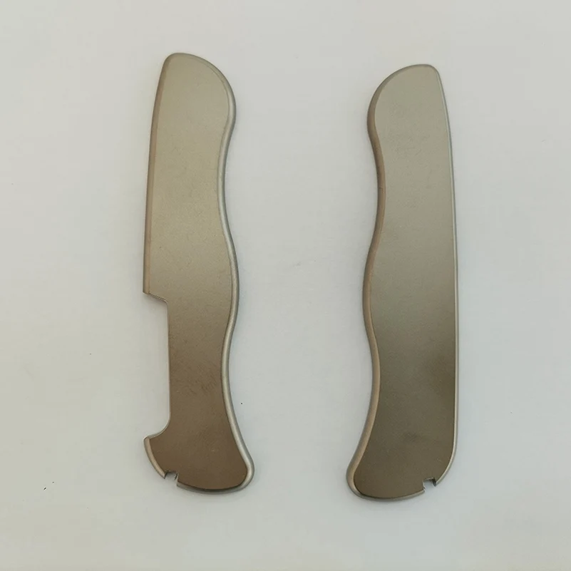 

1 Pair Titanium Alloy Knife Grip Handle Scales For 111MM Victorinox Swiss Army Knives MW4DE Centurion Rescue Tool Soldier Slots