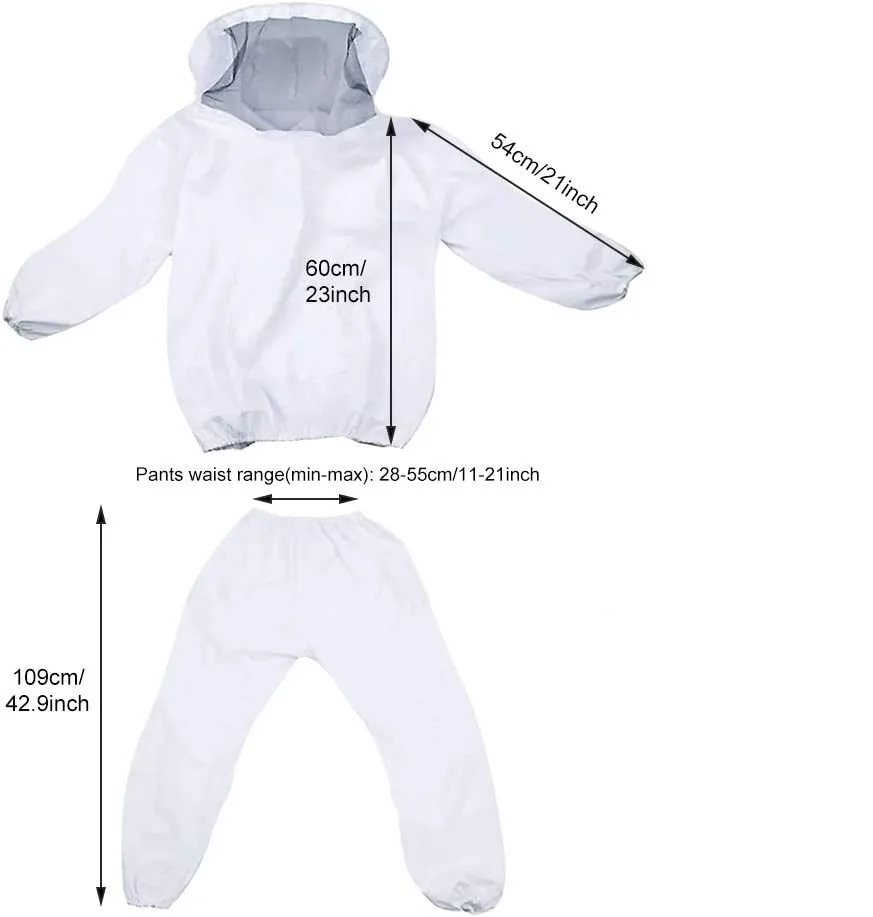 Anti-beekeeping Suit White Thickened Split Anti-beekeeping Suit White Split