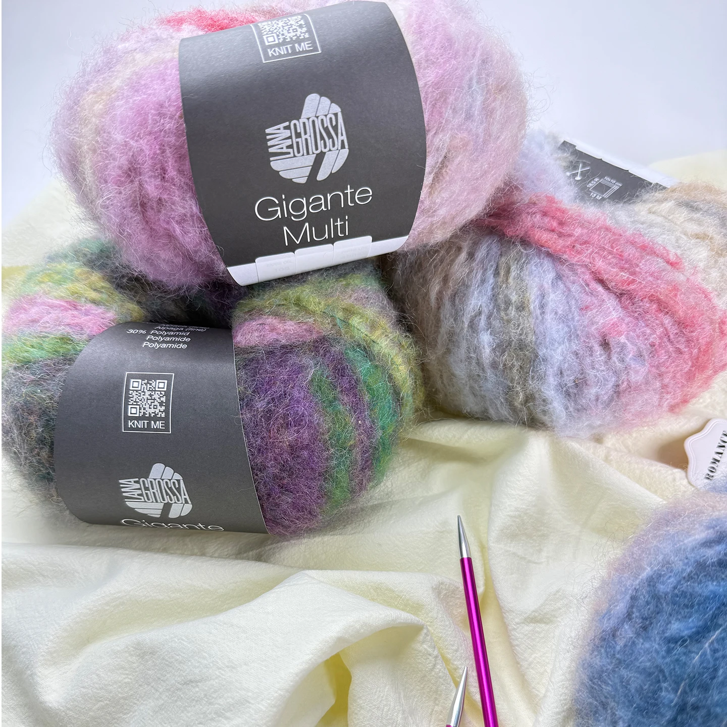 

Hand Knitted Alpaca Yarn LANA SSAGie Multi Small Giant Camel Wool Yarn for Clothing Accories Belts Hats Scarves