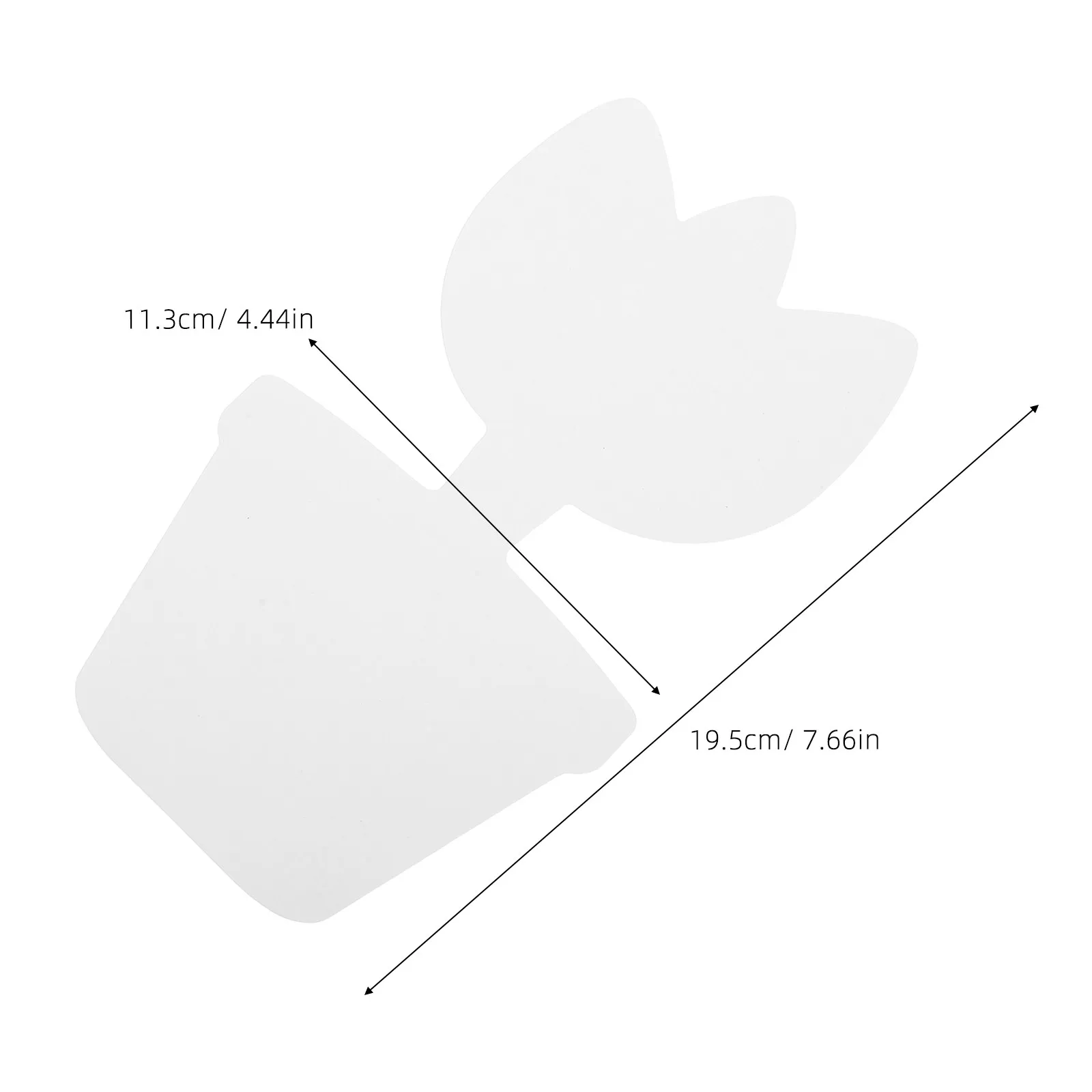 20Pcs Lightweight Cardboard Flower Pot Shapes Unpainted DIY Craft Kits for Creative Painting Projects Spring Bulletin Board