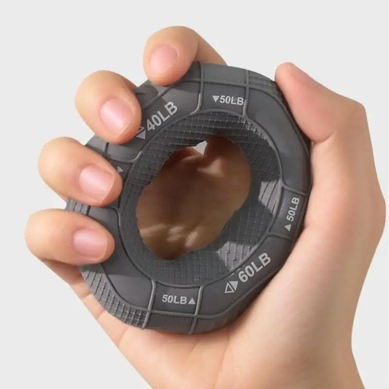 Professional Silicone Grip Strength Training Ring Non-Toxic Hand Muscle Trainer for Daily Exercise Injury Recovery Use