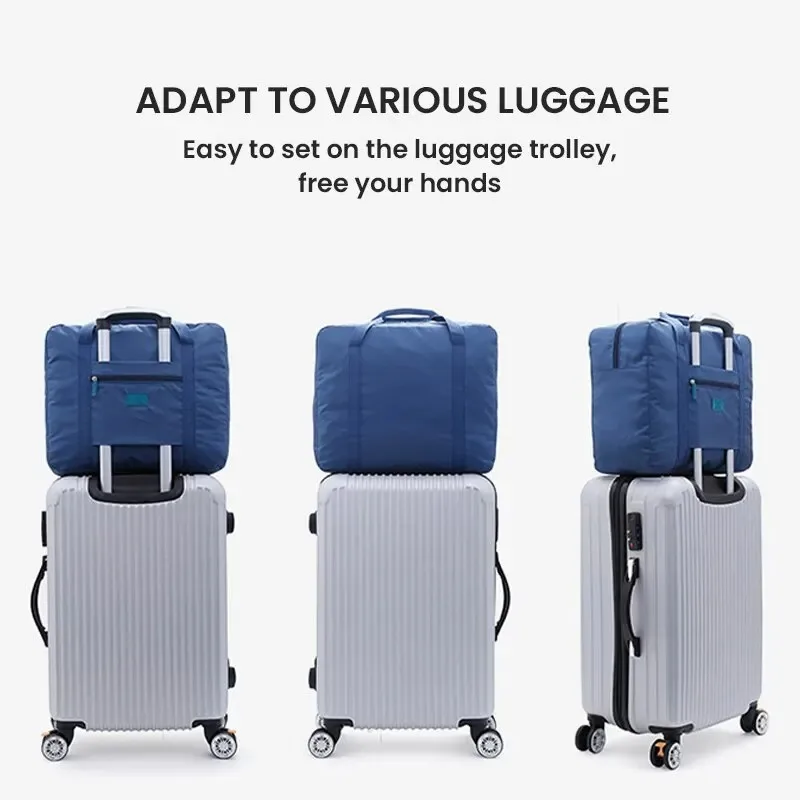 Foldable Travel Duffel Bag Lightweight Travel Bag for Women and Men Tote Carry On Luggage Bag Weekender Overnight Bag image 4