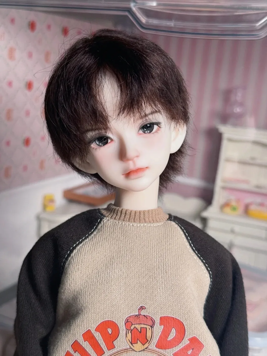 New BJD doll 1/4 Francis boy makeup Nude DolBonnie single head, , popovy sisters, resin, toy angel, just a head