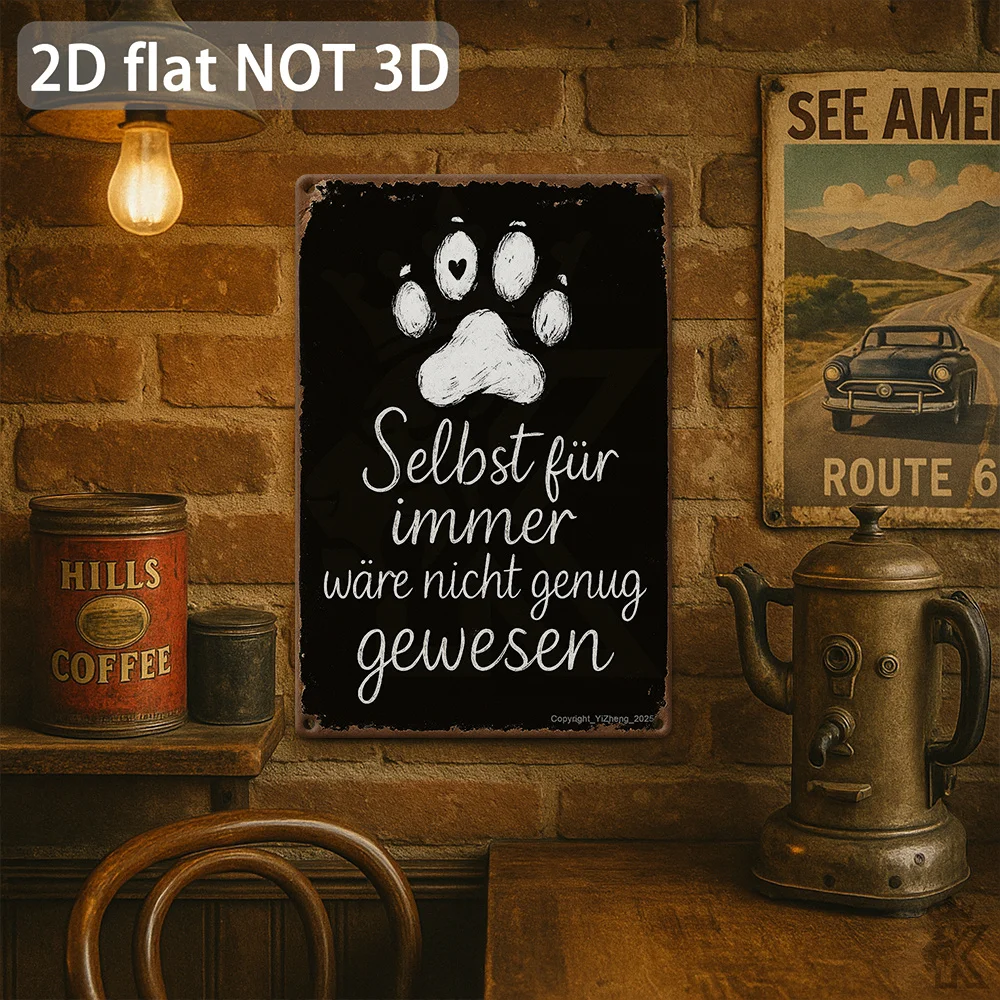 2D Flat, 1pc German Pet Memorial Sign 