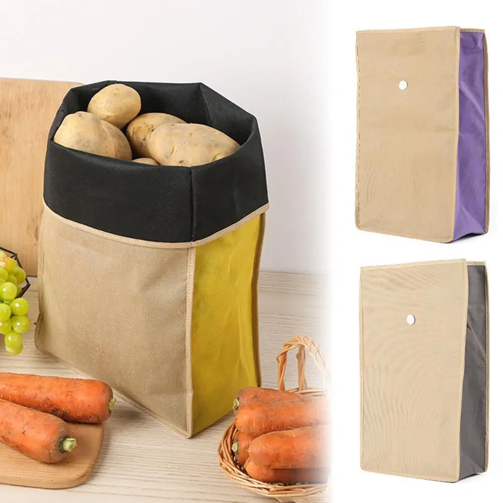 Reusable Produce Bags Breathable Garlic Pouch Breathable Washable Produce Bags For Fruit Vegetable Shopping Fridge Cabinet