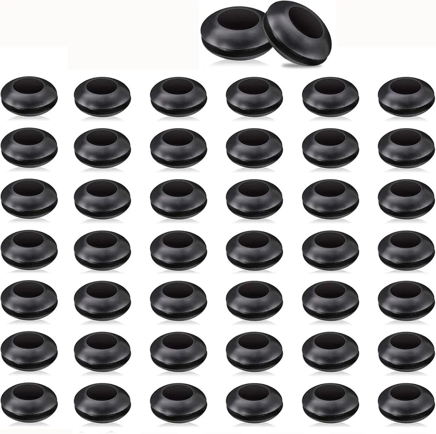 50 Packs Airlock Grommet Fermenter Lid Grommet Rubber for Mason Jars Straws Airlock Beer Wine Plastic Bucket Fermenter Lids