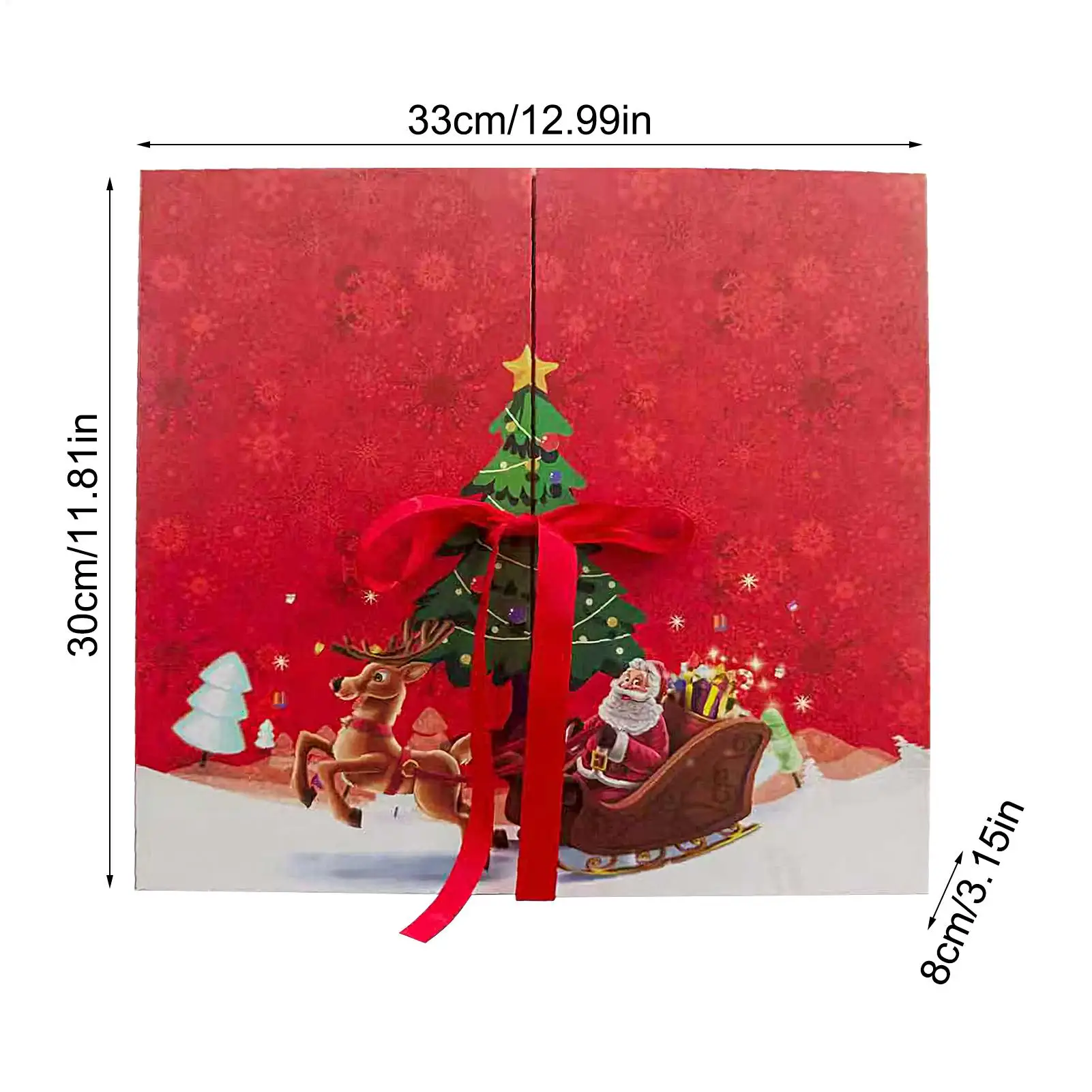 Christmas Countdown Calendar Calendar Advent Box Christmas Printed Box 24-Day Collectible for Adults Kids Kitchen Home Party - Image 6