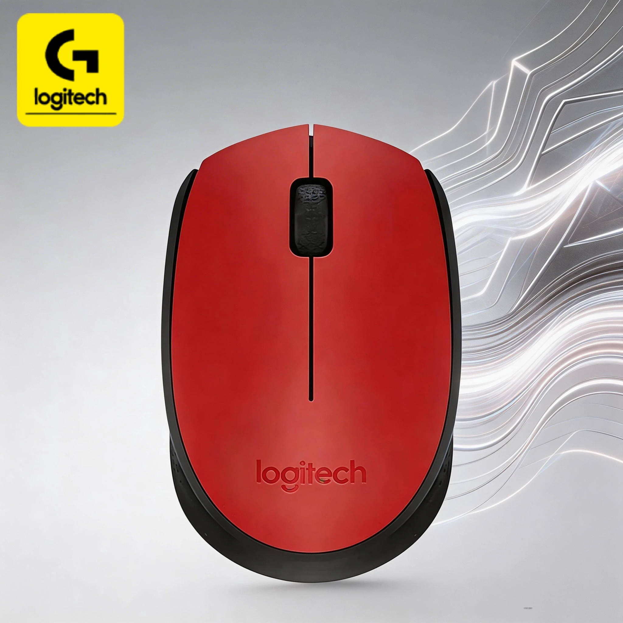 Ratón óptico inalámbrico Logitech M170, compatible con varios dispositivos, con una duración de batería de 12 meses, lo que hace que su trabajo sea más eficiente.