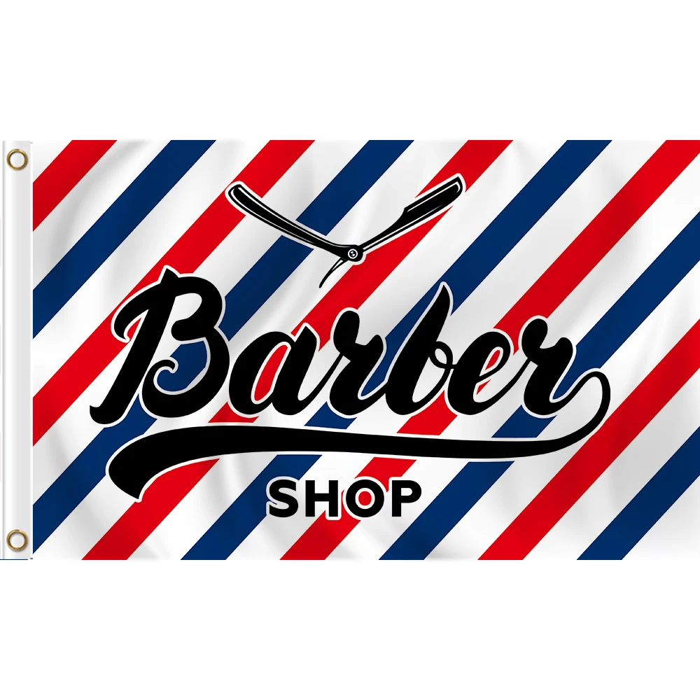 150x90cm BARBER SHOP  Flag 3X5FT CUSTOM GIFT BANNER