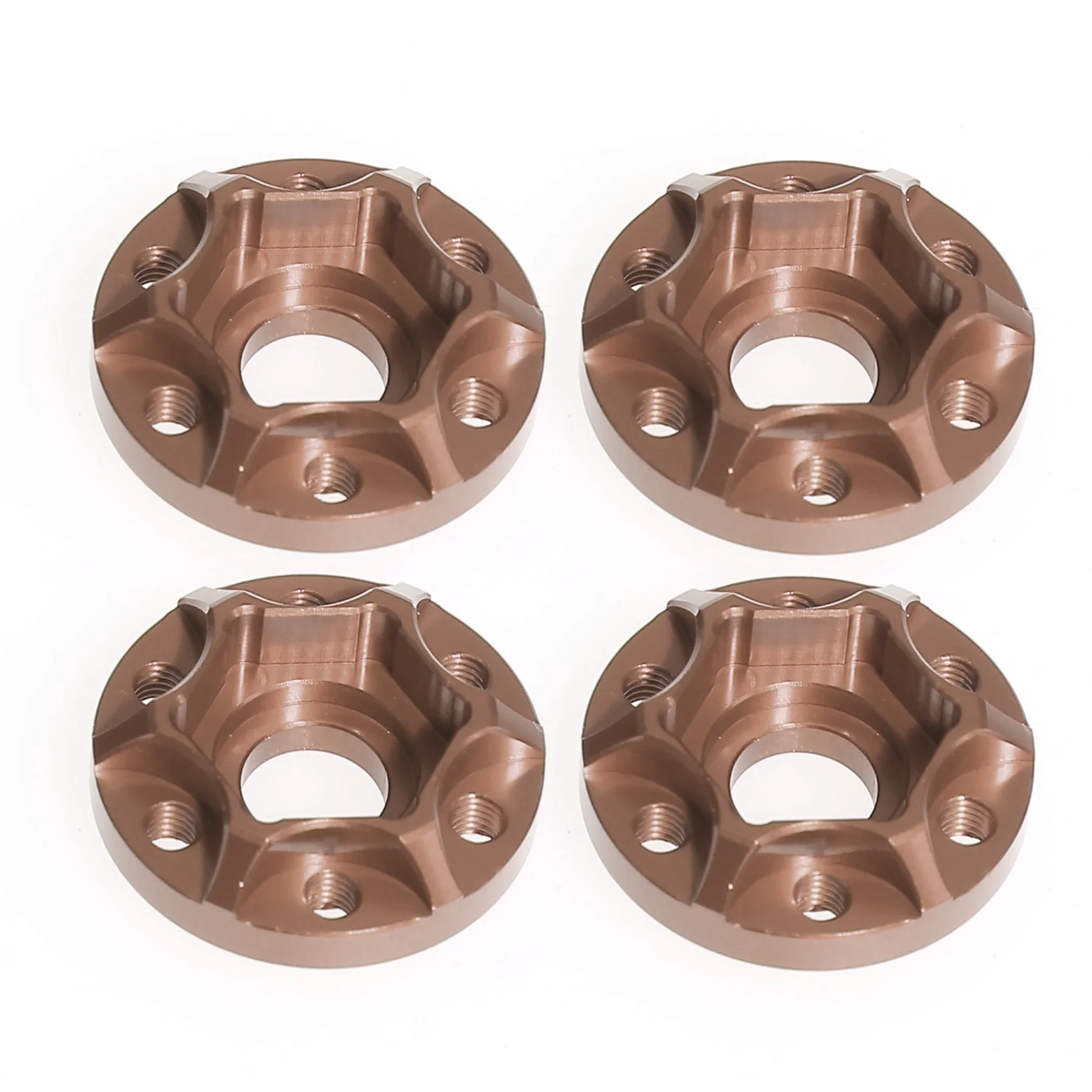 4-teiliges Radnaben-Verlängerungsset 6/9/12/15mm für 1,9/2,2 Zoll RC-Auto-Räder Aluminium-Legierung Radabstandshalter für CC01 D90