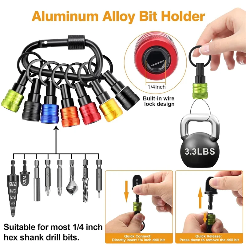 ชุดเครื่องมือซ่อมแอร์ ABBY-6 อุปกรณ์ขยายท่อทองแดง HSS 1/4 นิ้ว พร้อมที่จับดอกสว่านอะลูมิเนียมอัลลอยด์ 15 ชิ้น ชุดเครื่องมือขึ้นรูปท่อสำหรับงาน HVAC