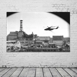 Chernobyl Poster Classic Scene Soviet Rescue Helicopter Print Nuclear Disaster 3.6 Roentgen Canvas Painting Decaoration