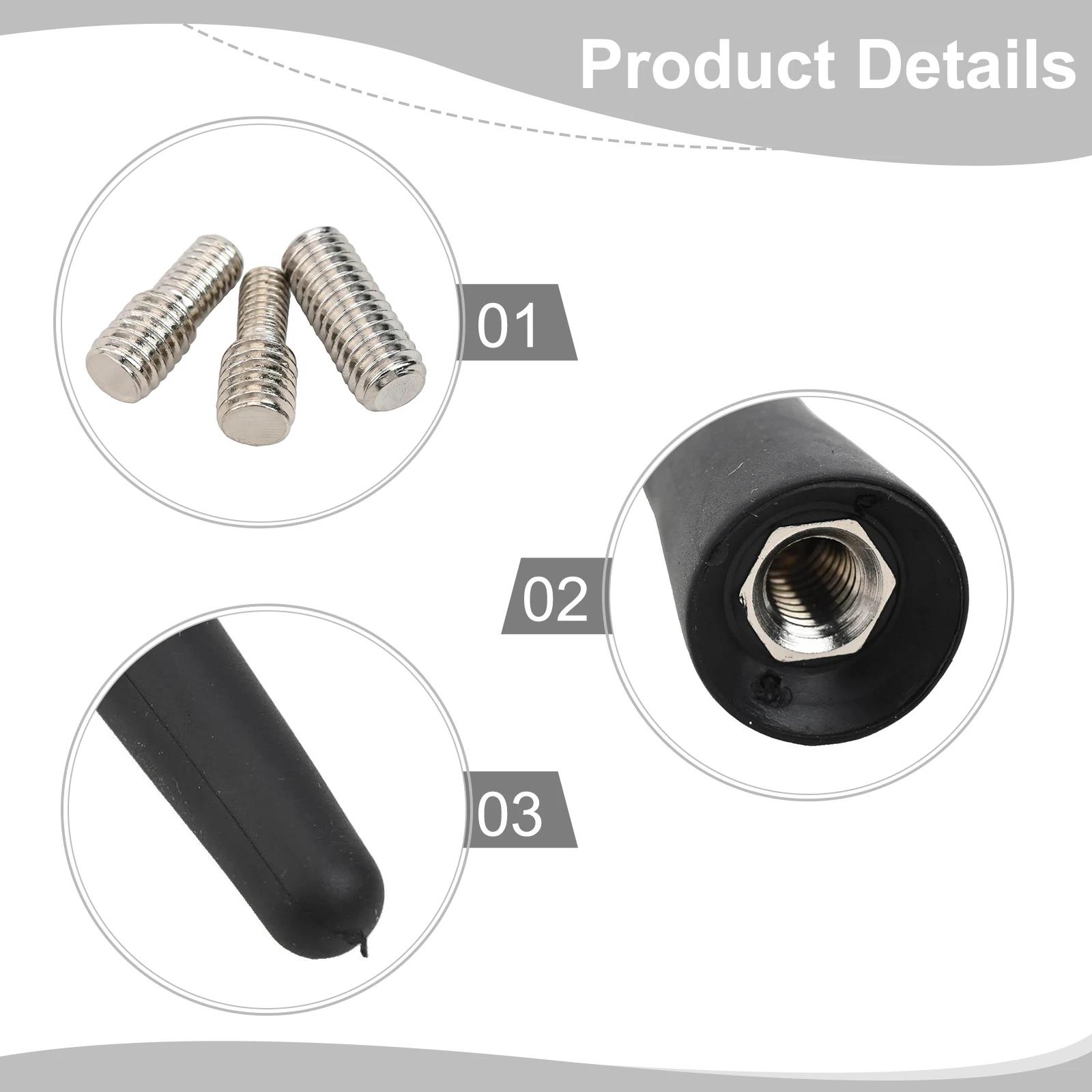 Length Short Car FM AM Aerial Inch High Reliability Metal Perfect Match Short Car FM AM Aerial High Reliability