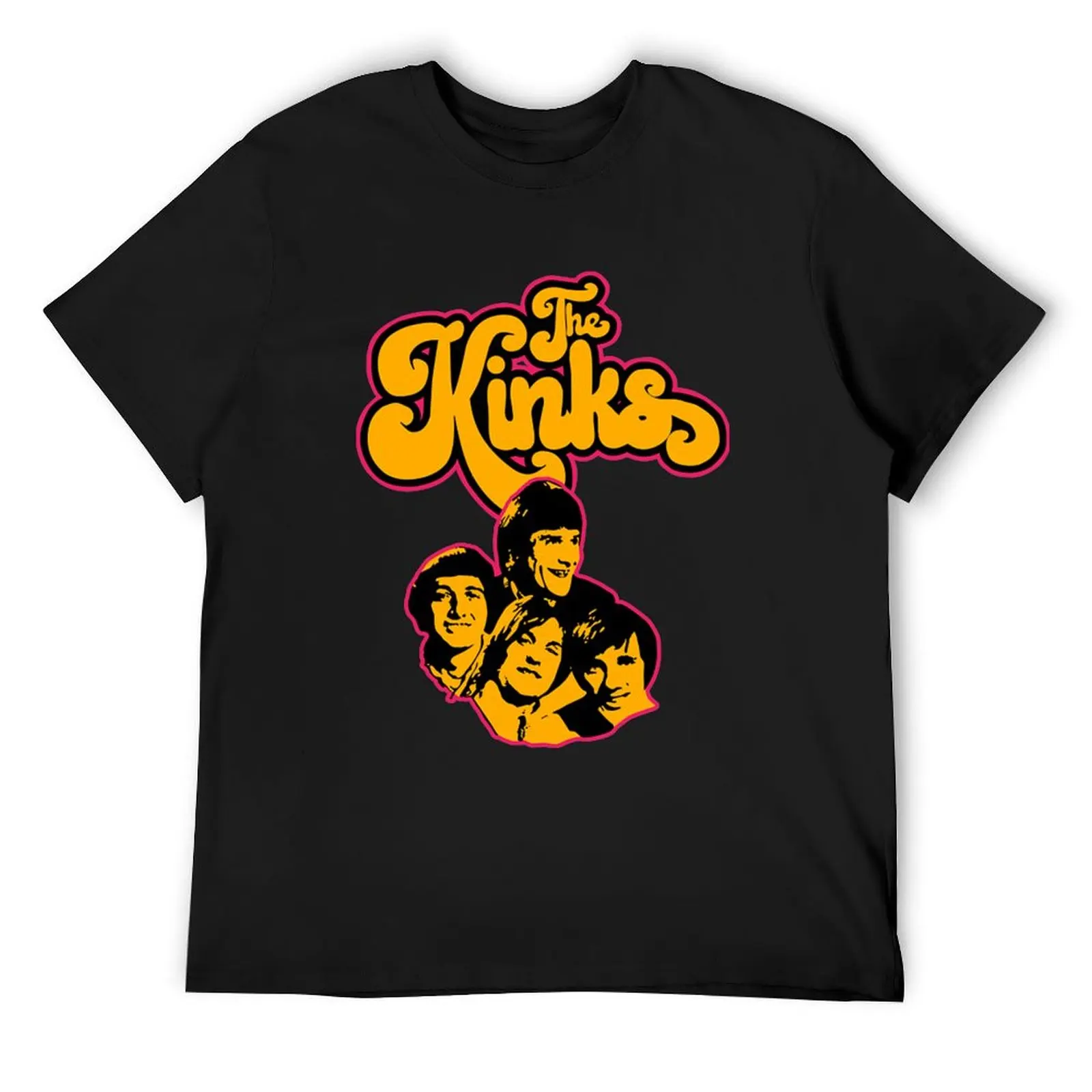 Футболка Kinda Kinks Waterloo Sunset, кавайная одежда, мужская футболка большого размера для мальчиков с животным принтом, мужская футболка с короткими рукавами