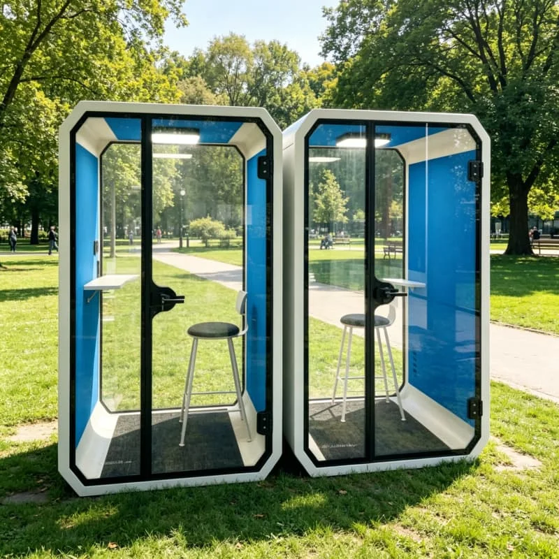 Huddle Booth Soundproof Office Pod Acoustic Meeting Space For 2 4 People Flexible Work Customized Small Meeting Pod Soundproof