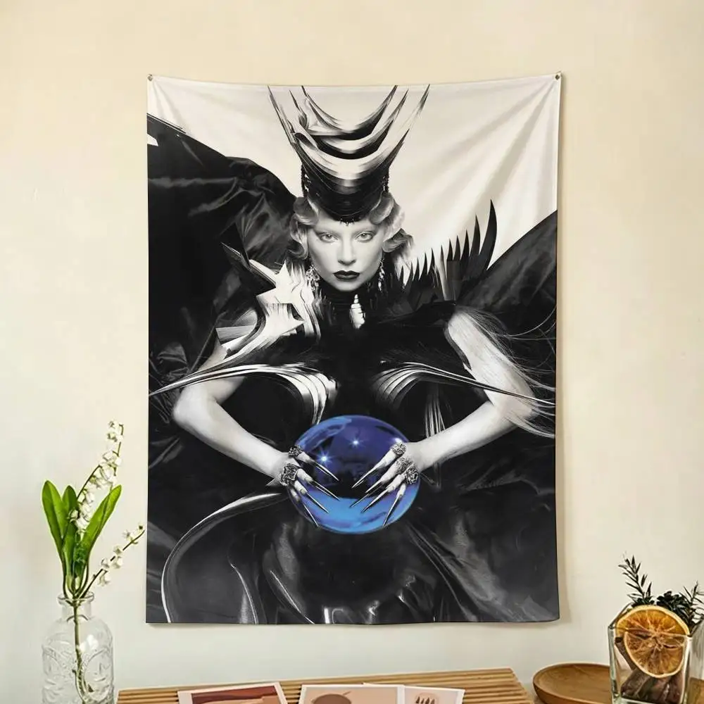 The Pop Queen Lady Gaga Flag Digital Printing Banner for Garage Wall Out Door Decoration