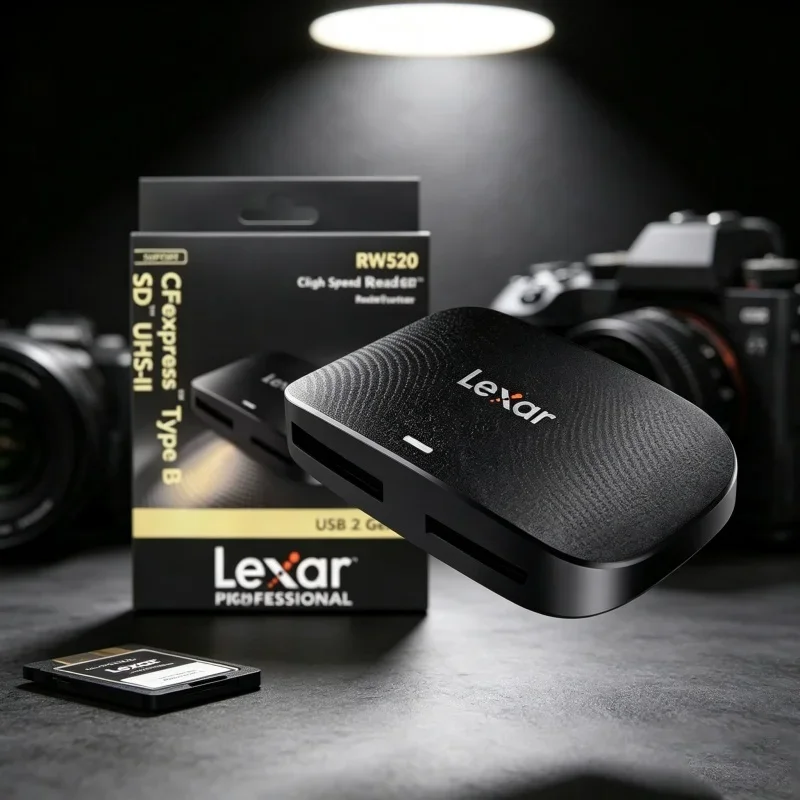 Plug and Play Dual Slot Card Reader 100% Original Lexar RW520 CFexpress Type B SD Memory Reader USB 3.2Gen 2 for Camera Computer