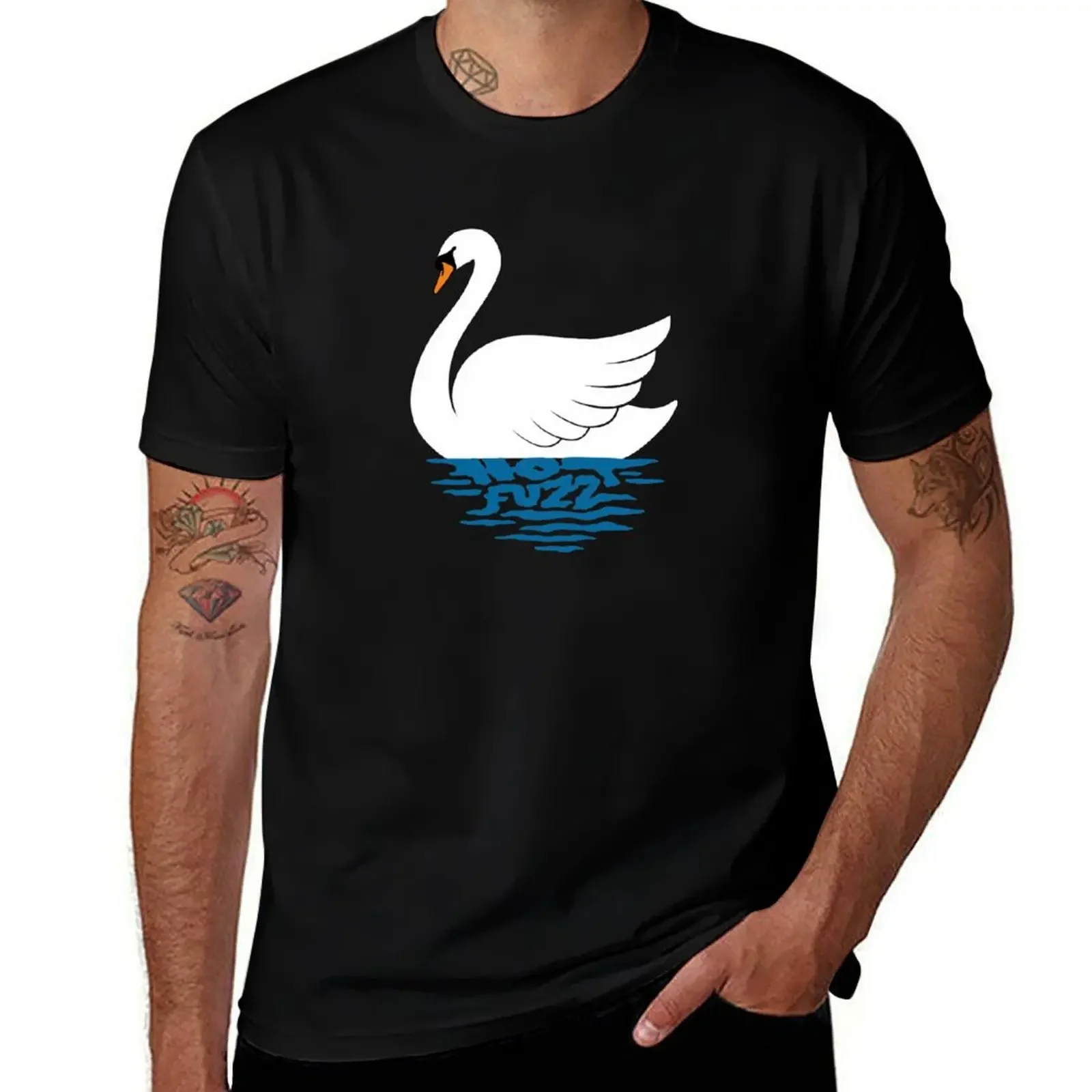 Just The One Swan Actually T-Shirt anime clothes vintage anime shirt rapper graphic tees man clothes mens clothing