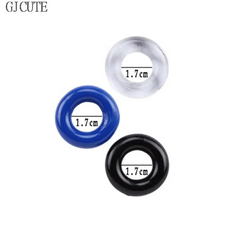 3 Pcs/Pack Male Flexible Stay Donuts Cock Rings Silicone Time Delay Ring Cock Rings Adult Products