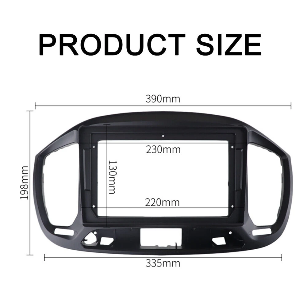 2 Din 9 Inch Car Radio Installation DVD GPS Mp5 Plastic Fascia Panel Frame for FIAT UNO 2015 Dash Mount Kit