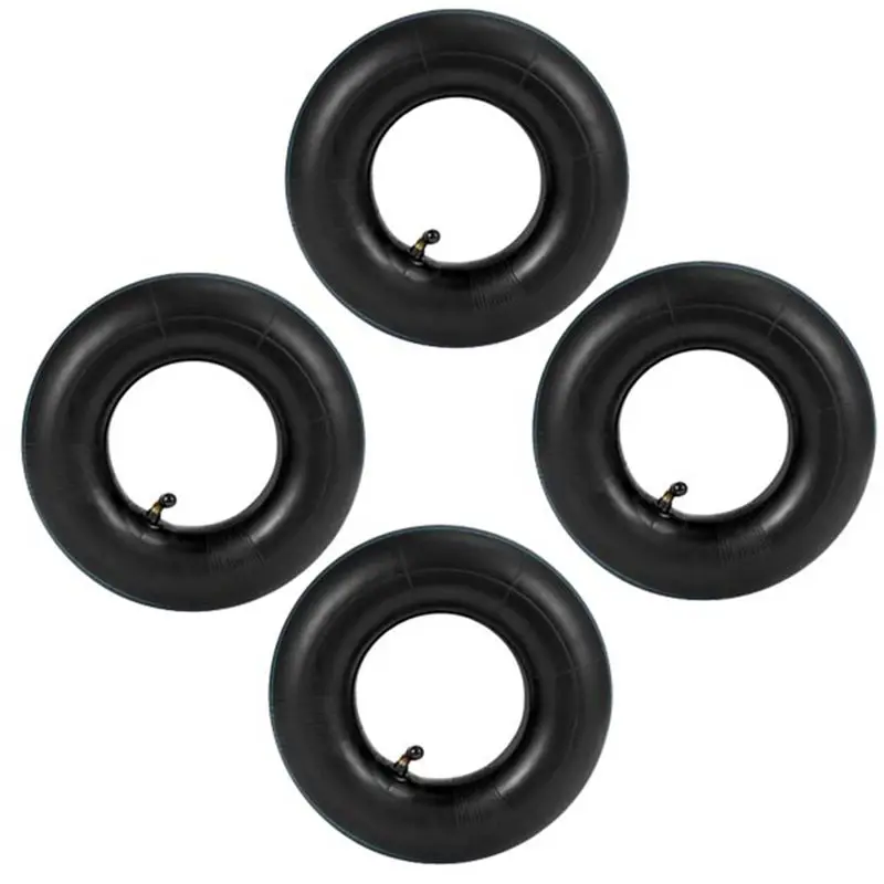 Precise 4 PCS 4.10/3.50-4 Inch Inner Tube Tire For Hand Truck, Dolly, Hand Cart, Garden Cart, Lawn Mower,4.10-4 Replacement Tube