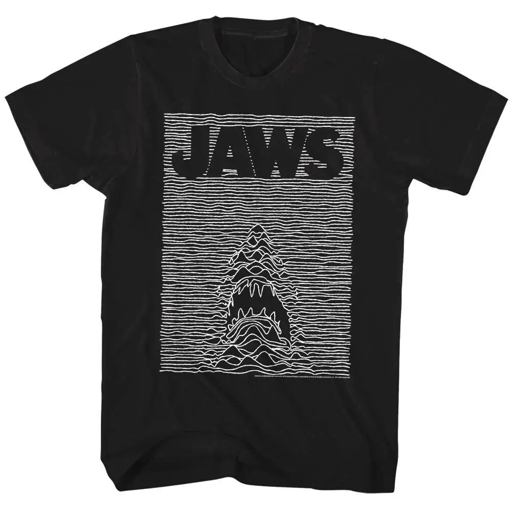 Jaws Shark Joy Division Men'S T Shirt Movie Poster Parody Artistic Surfing