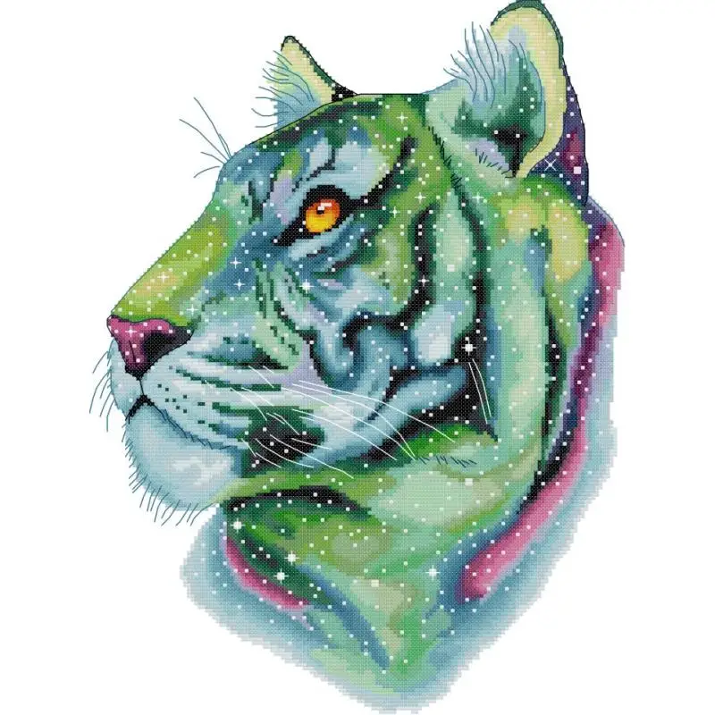 

Tigers from Planet Pandora DIY Animal Patterns Cross Stitch Kits 14ct 16ct 11ct White Count Printed Fabric Sewing Embroidery Set