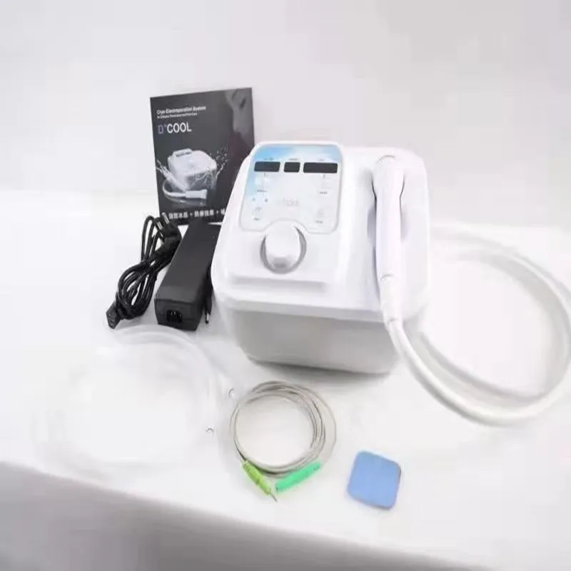 2024 NEW Dcool Portable Cool + Hot + EMS For Skin Tightening Anti Puffiness Facial Electroporation Machine Beauty Device