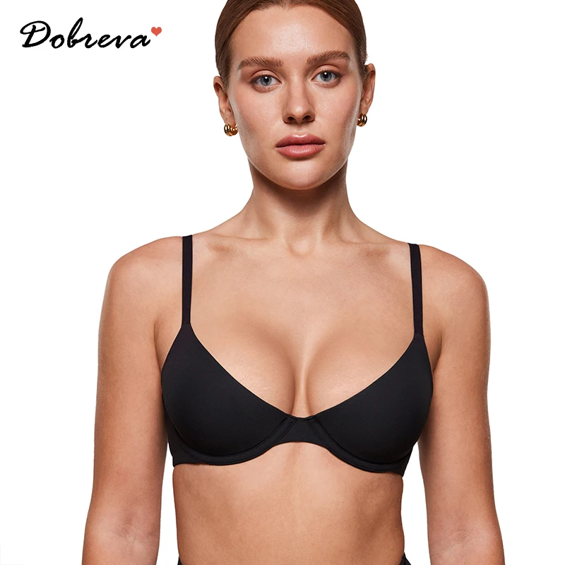 

Women's Inbarely Plus Balconette Bra Plunge Underwire Sexy Seamless Bras