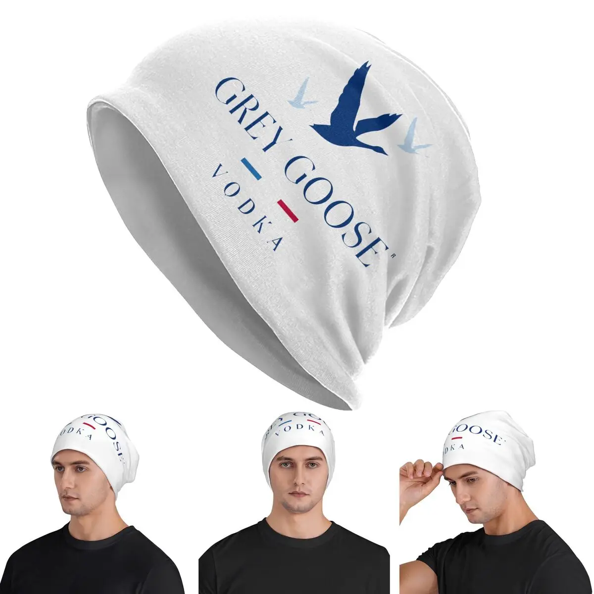 

Grey Goose Vodka Skullies Beanies Hats Warm Autumn Winter Outdoor Cap Knitted Bonnet Caps for Unisex Adult