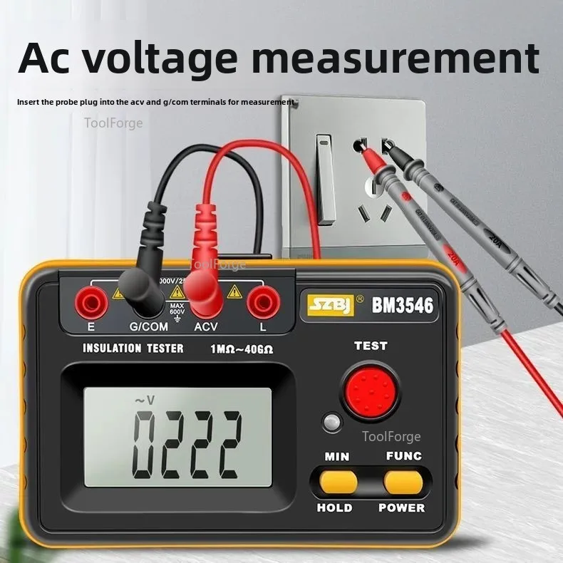 Digital Insulation Resistance Tester Electrical Special Electronic Megohmmeter 500V2500V High Voltage Resistance Meter