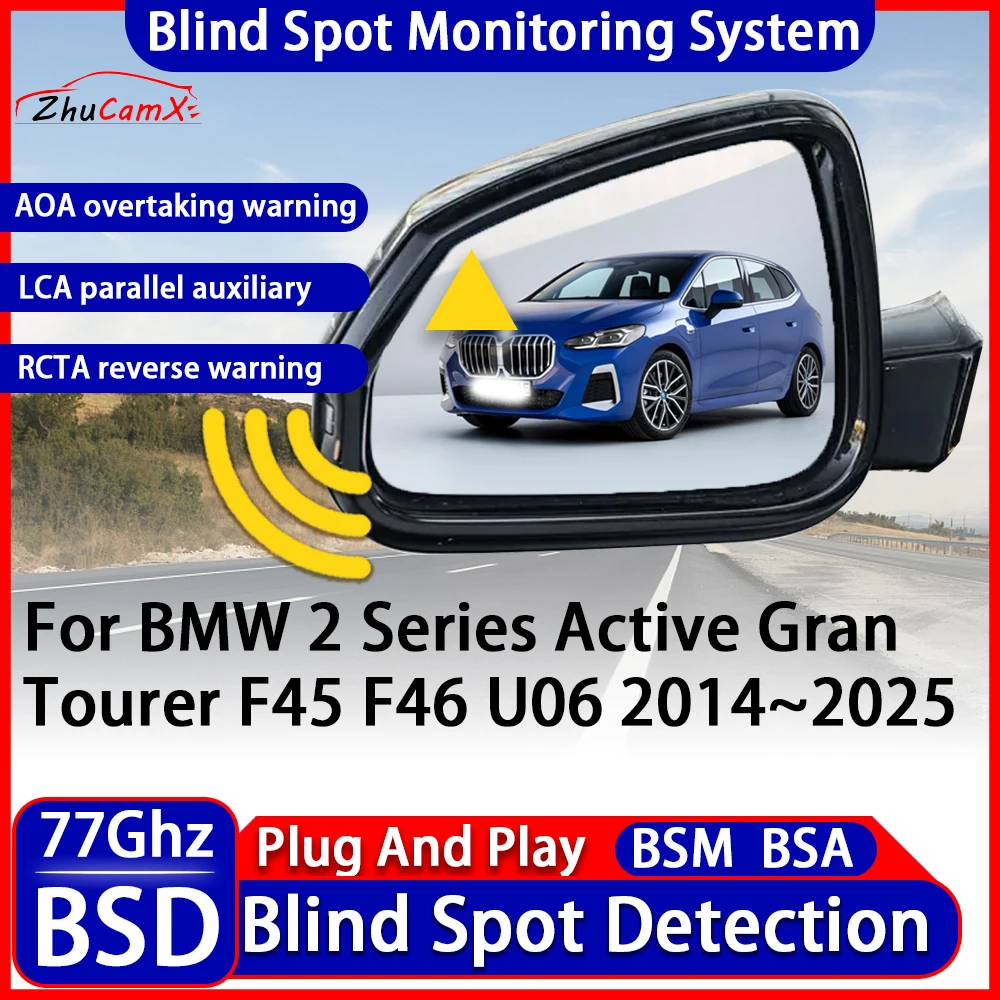 

Blind Spot Detection Monitoring Warning System Change Lane Assistance For BMW 2 Series Active Gran Tourer F45 F46 U06 2014~2025