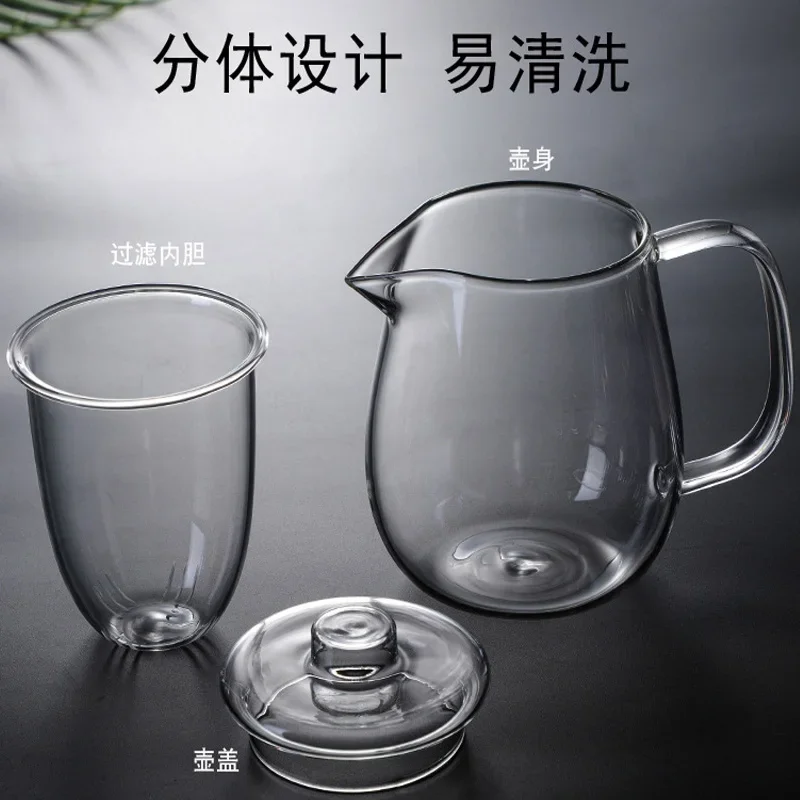 New Glass Teapot Penguin Shape Chinese Tea Ceremony Transparent Teawear Set Cup Filter High Boron Silicon Janpanese Pot 500ML