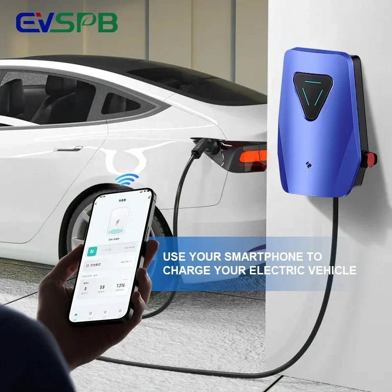 New 7kW 11kW 22kW Mobile EV Car Charging Cable 16A 32A 1or 3Phase Type2 Type1 GBT 3m 5m 10m Customized Length EV Charger Cable
