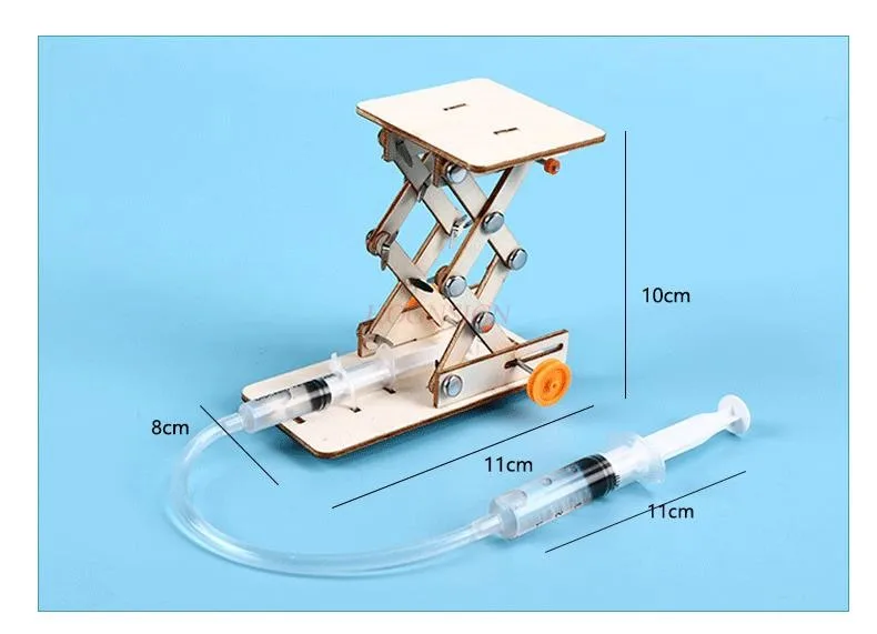 

Science and technology small production hydraulic lift table children's scientific experimental equipment diy hand-invented