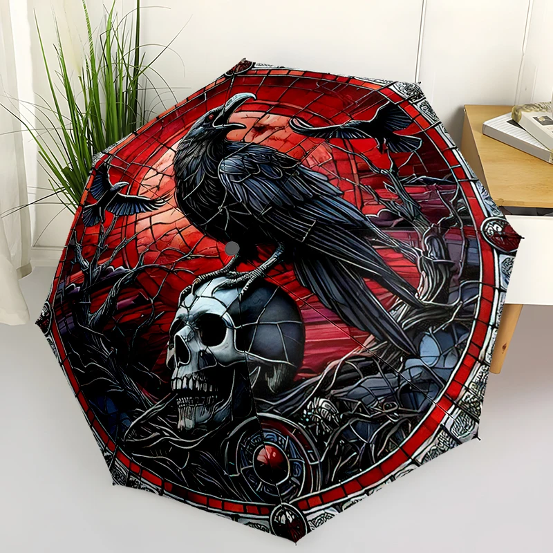 

Gothic Style Automatic Opening/closing Umbrella Folding Function-compact Travel Umbrella, Gift.