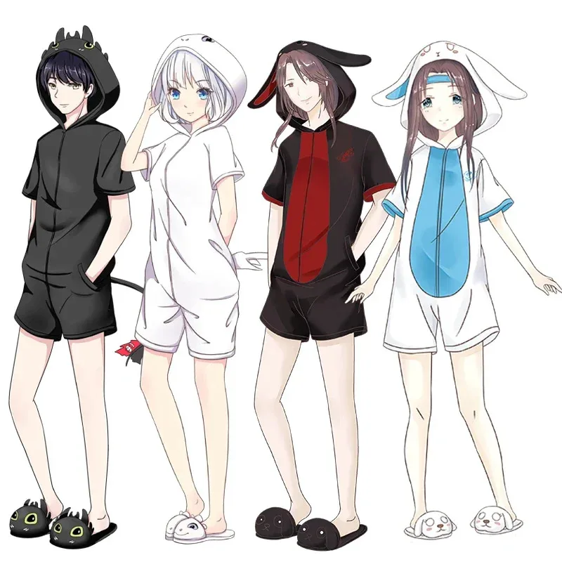 

НовинкаDARLING in the FRANXX Little Devil, косплей, беззубик, ночь Fury Light Fury, одежда для сна, летняя пижама, комбинезон, костюм FP918120