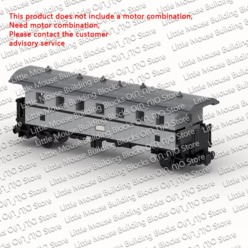 QWERT City Car Model MOC Building Bricks Two-Axle Through Passenger Wagon Modular Technology Gifts Holiday Assemble Children Toy