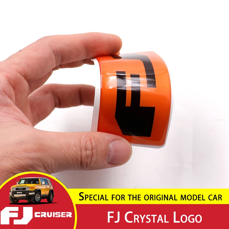 Automotive Interior Crystal Stickers For Toyota FJ Cruiser Gear Panel Decorative Stickers FJ Logo Patch Interior Accessories