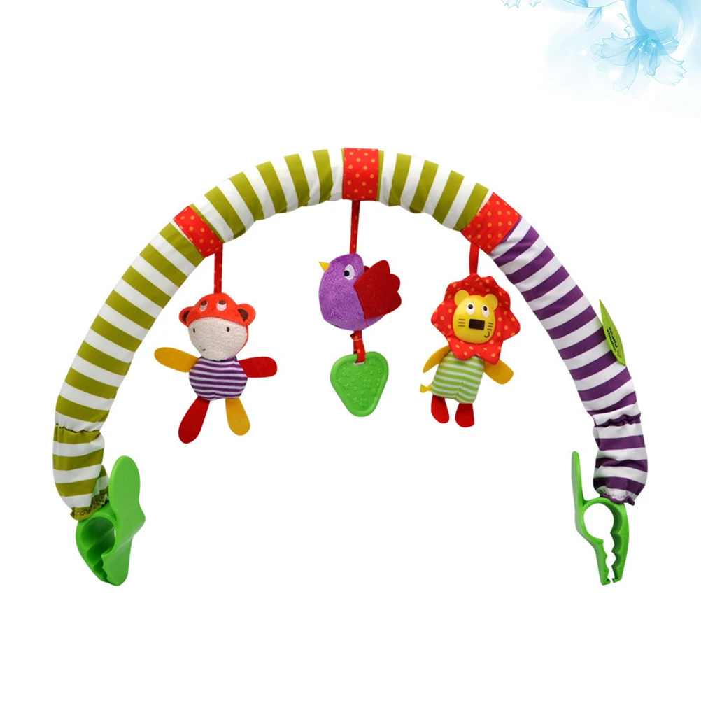 Music Ringtone Vision Development Toy Handbells Rattles Baby Crib Toys Animal Design Hanging Stroller