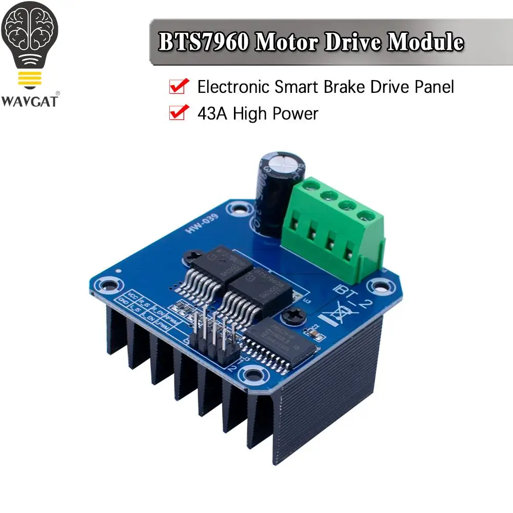 Podwójny BTS7960 43A h-bridge wysoka moc silnika moduł napędu/diy inteligentny samochód prądu diagnostycznego