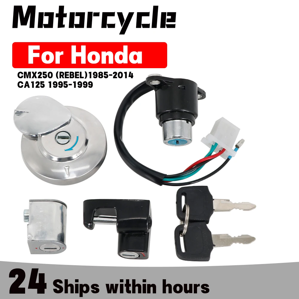 

CMX 250 CA125 Ignition Switch Gas Cap Cover Key Lock Set For Honda CMX250 REBEL250 1985-2014 CA 125 1995-1999