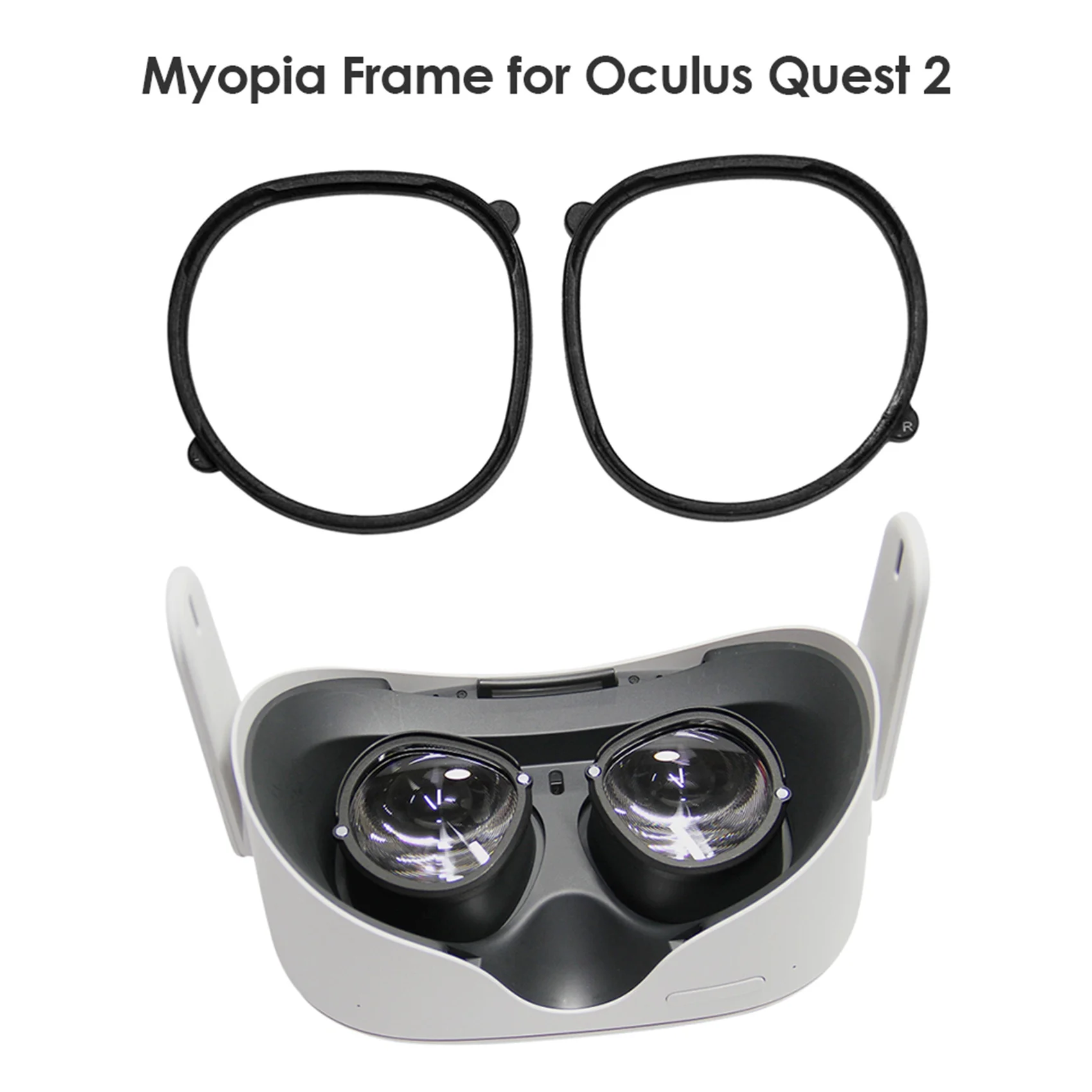 for Oculus Quest 2 VR Magnetic Eyeglass Lens Frame Quick Disassemble Clip Lens Protection for VR Glasses(Without Lens)