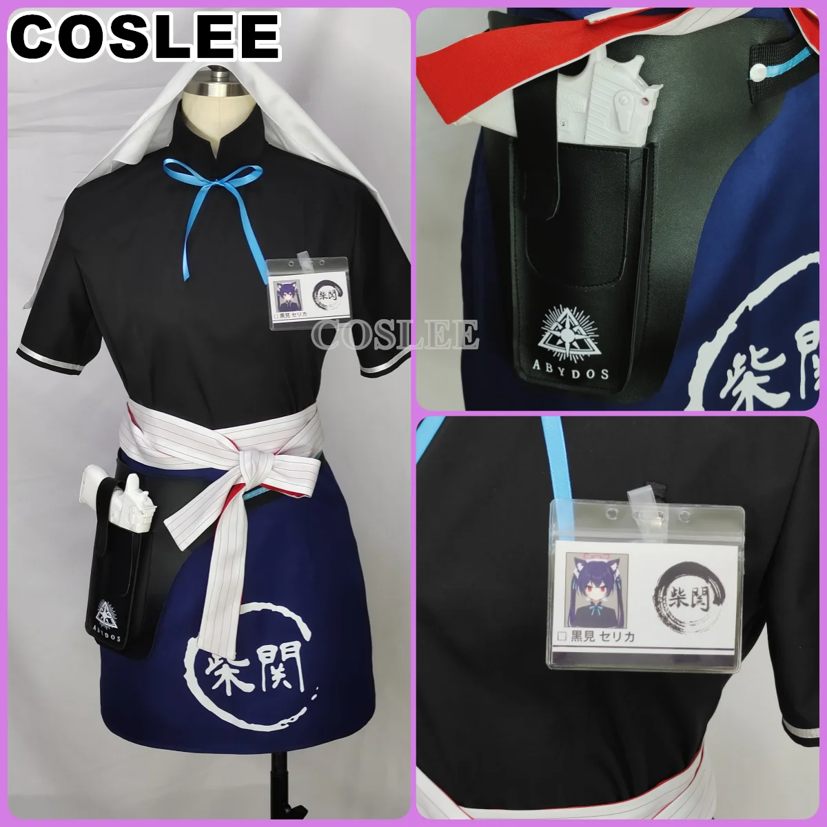 COSLEE Kuromi Serika Cosplay Costume Blue Archive Working Cothes Uniform Dress Women Halloween Party Outfit Game Suit Role Play