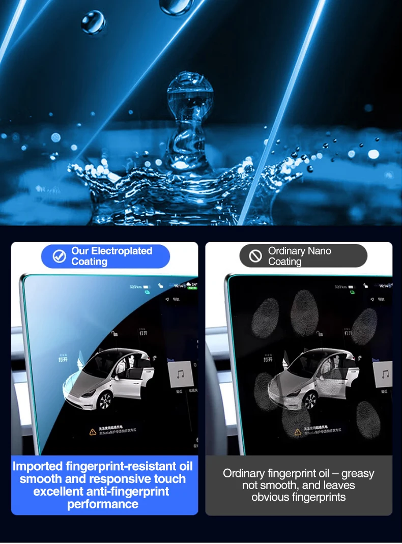 Heenvn für Tesla Neues Modell Y Juniper / Modell Y L 2025 2026 Auto Panzerglasfolie Matt HD Touchscreen-Schutzfolie für die Mittelkonsole – Detail 9
