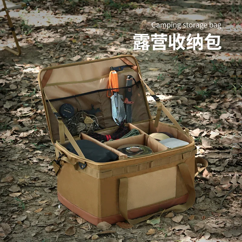 Portable Padded Protective Camping Storage Bag Multifunctional Outdoor Picnic Cookware Utensils Organizer Bag