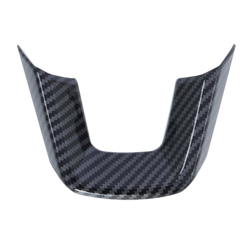 Steering Wheel Cover U-Shaped Steering Wheel Decorative Frame Cover for Honda Civic 11Th Generation 2022 Carbon Fiber