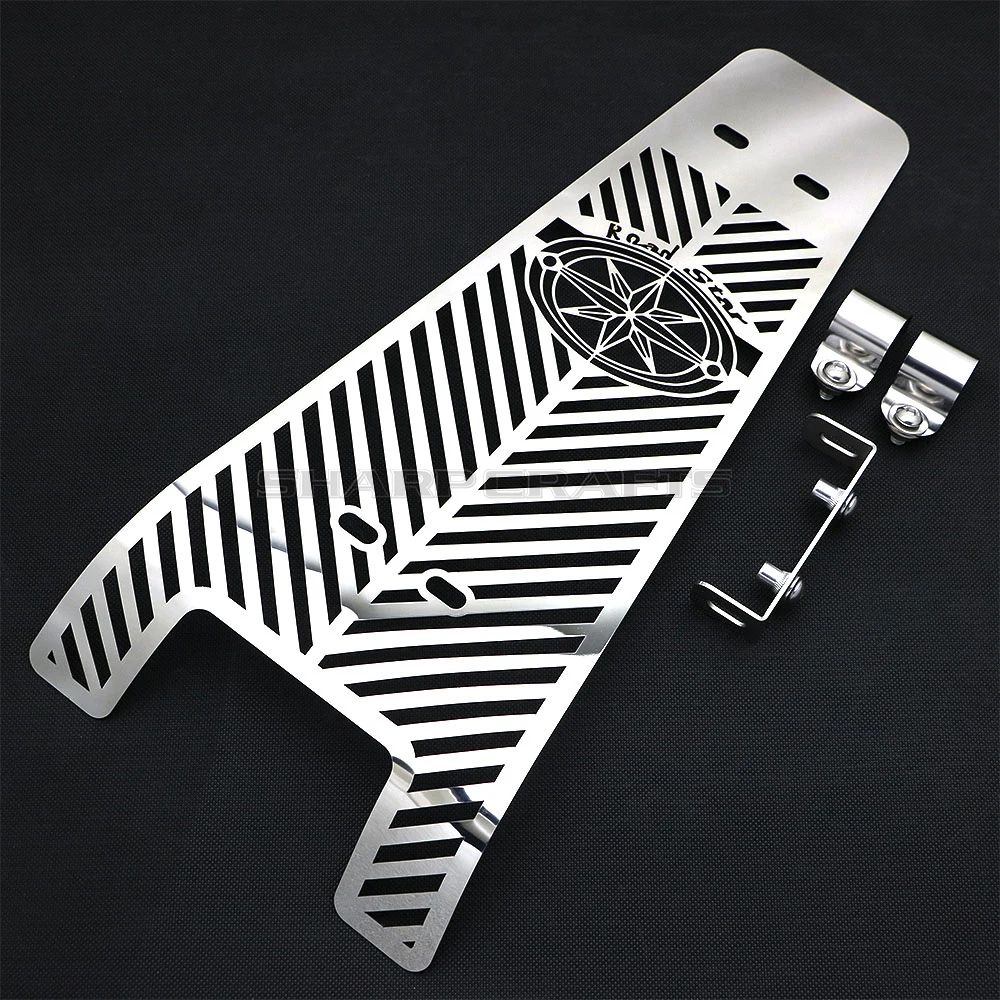 오토바이 해골 광택 스테인리스 스틸 엔진 라디에이터 커버, 그릴 가드 보호대, 야마하 로드 스타 XV1600 XV1700 1999-2014 용