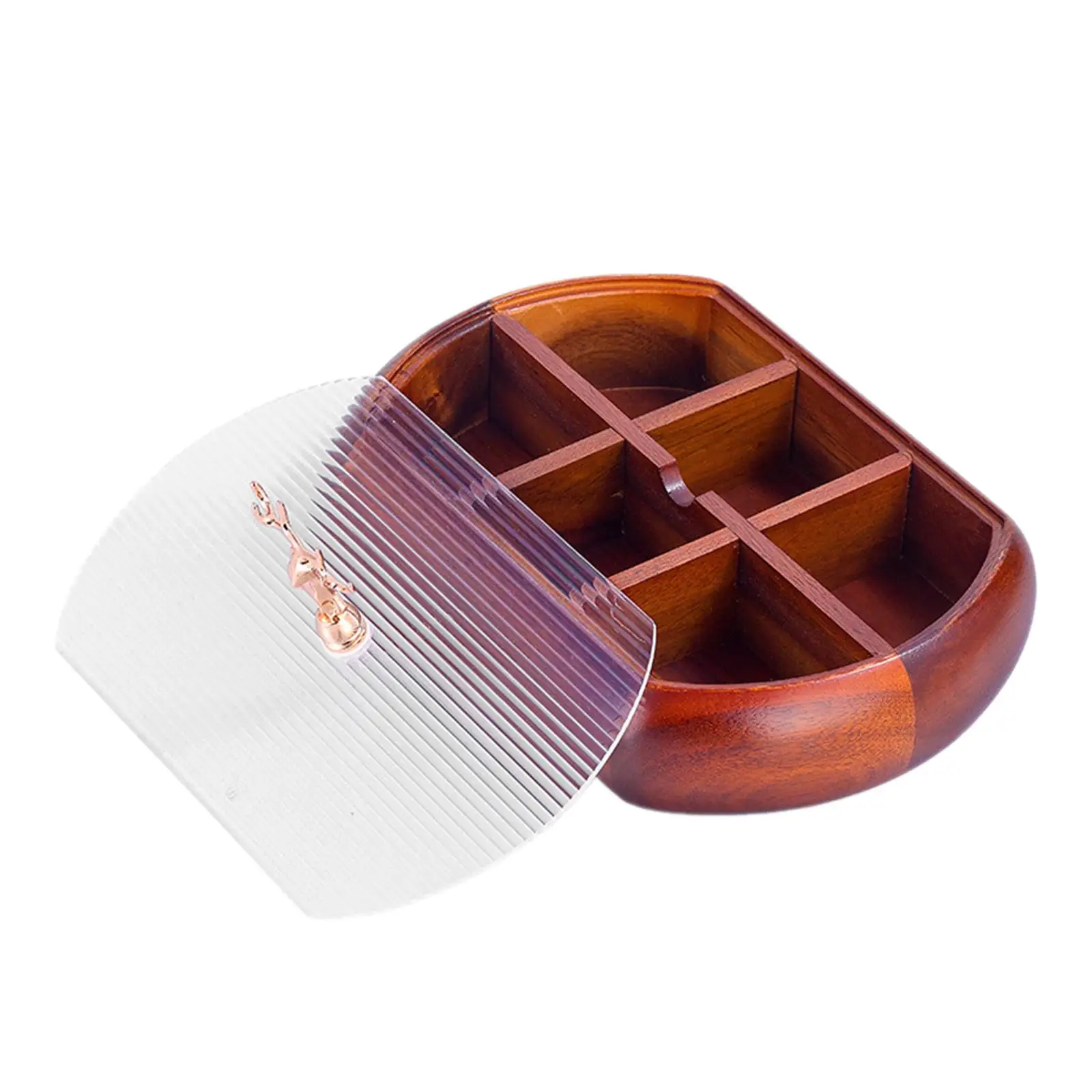 

Divided Snack Serving Tray Multifunctional Practical Candy Nut Container Candy Tray for Home Household Restaurant Party Kitchen